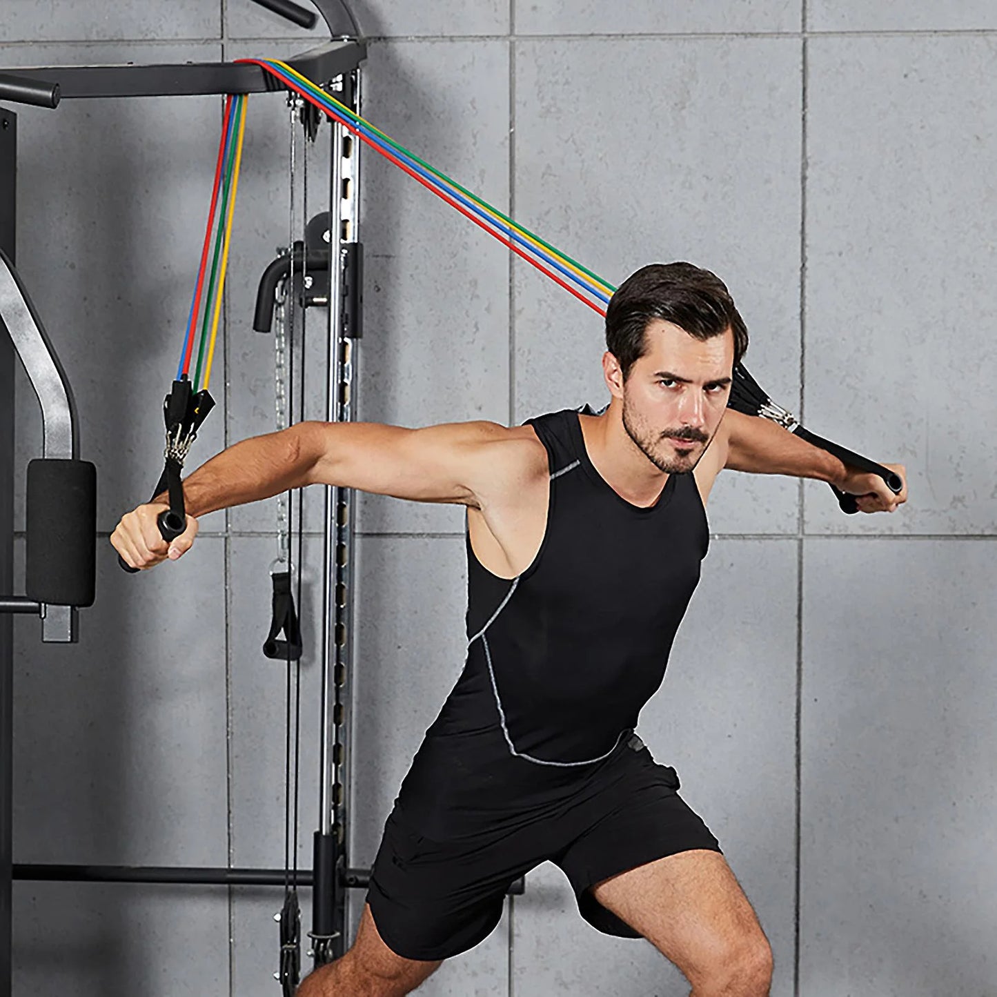 Resistance Bands 11Pcs/Set Multi Specifications Anti-Slip Resistance Bands Latex Elastic Band Pull Ropes Gym Kit Fitness Accessory