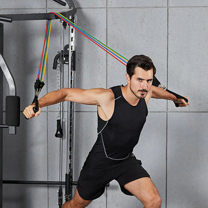 Resistance Bands 11Pcs/Set Multi Specifications Anti-Slip Resistance Bands Latex Elastic Band Pull Ropes Gym Kit Fitness Accessory